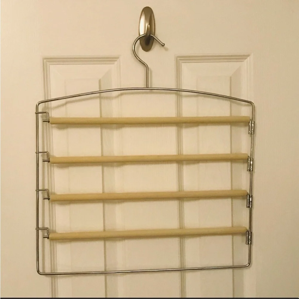 👖 hanger - 5 bars holds 5 pants! Closet space saver!